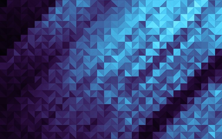 абстракция, синий, узор, цвет, треугольник, квадрат, abstraction, blue, pattern, color, triangle, square