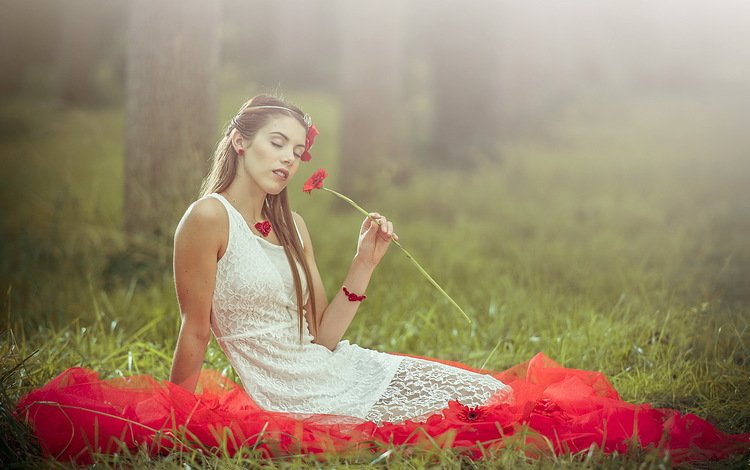 природа, девушка, настроение, цветок, лето, nature, girl, mood, flower, summer