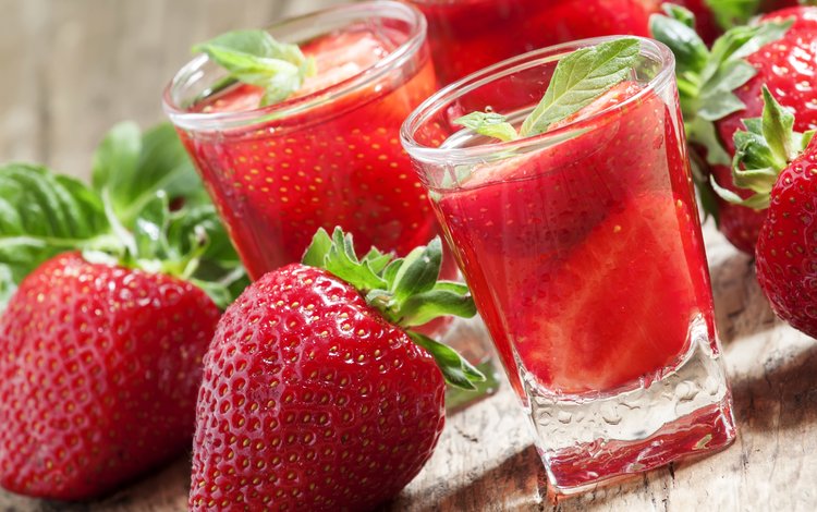 напиток, клубника, ягоды, напитки, drink, strawberry, berries, drinks