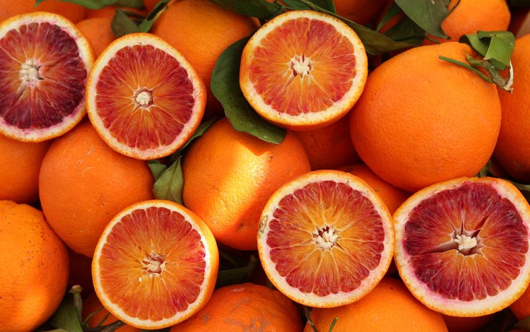 фрукты, апельсины, цитрусы, половинки, fruit, oranges, citrus, halves