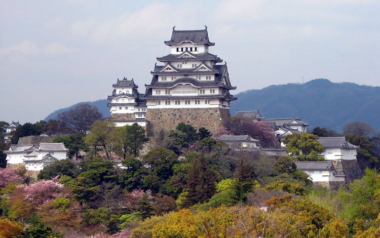 япония, замок белой цапли, химедзи, japan, castle of the white heron, himeji