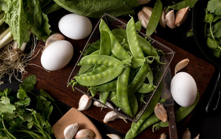 зелёный, яйца, горох, салат, чеснок, петрушка, green, eggs, peas, salad, garlic, parsley