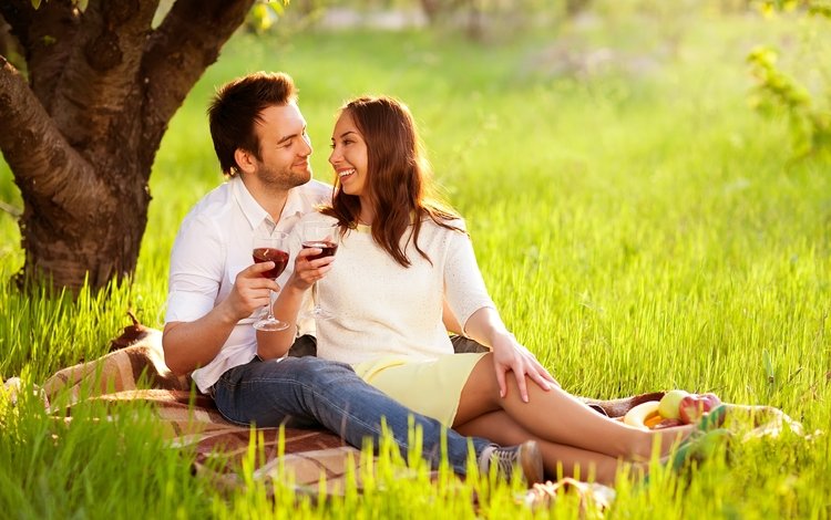 природа, романтика, пара, отдых, вино, двое, пикник, nature, romance, pair, stay, wine, two, picnic