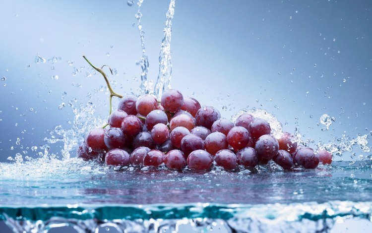 вода, виноград, water, grapes
