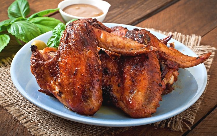 мясо, курица, крылышки, жареные, куриные крылышки, meat, chicken, wings, fried