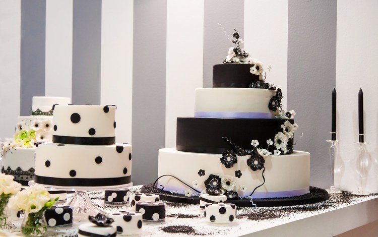 цветы, свечи, свадьба, сладкое, украшение, торт, пирожное, flowers, candles, wedding, sweet, decoration, cake