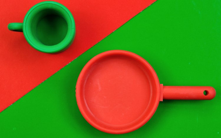 кружка, красное, зеленое, сковорода, mug, red, green, pan