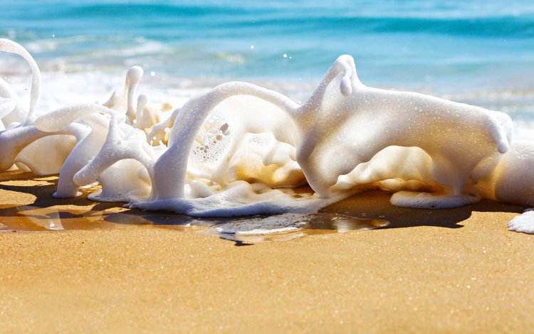 море, песок, пляж, брызги, пена, sea, sand, beach, squirt, foam