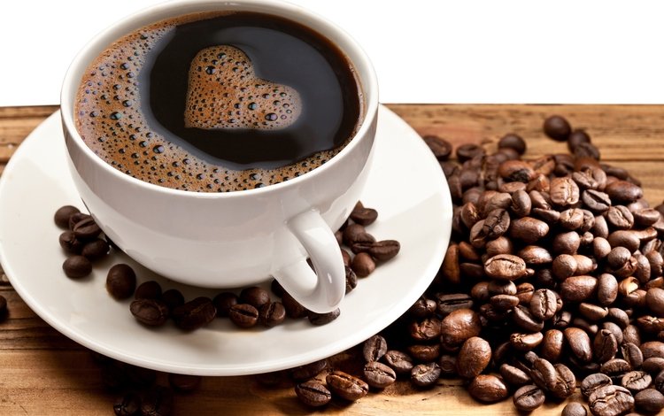 кофе, сердце, пена, пенка, зерна кофе, кофе в зернах, сердечка, оригинальная, coffee, heart, foam, coffee beans, coffee bean, original