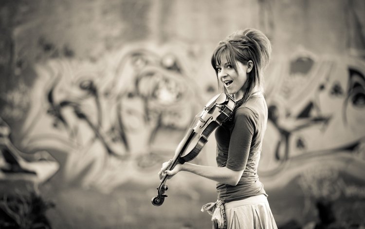 девушка, скрипка, музыка, линдси стирлинг, girl, violin, music, lindsey stirling