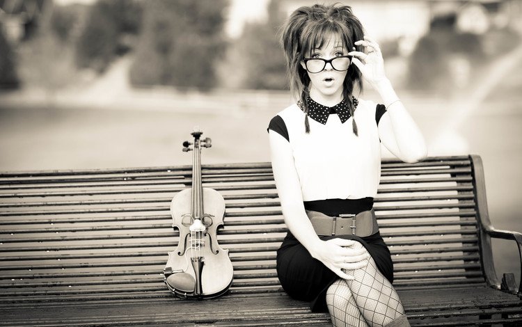девушка, скрипка, очки, линдси стирлинг, линдсей стирлинг, girl, violin, glasses, lindsey stirling, lindsay stirling