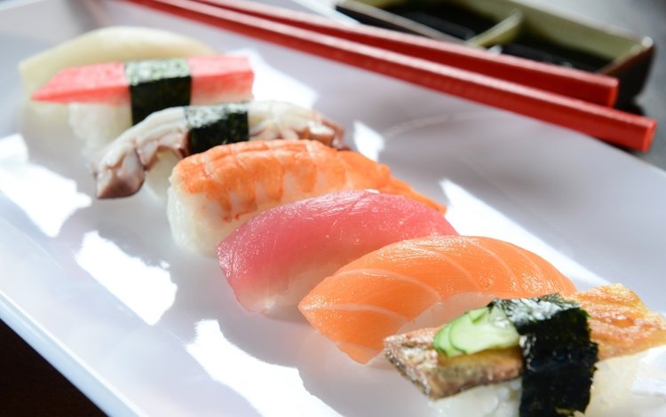 рыба, суши, роллы, японская кухня, fish, sushi, rolls, japanese cuisine