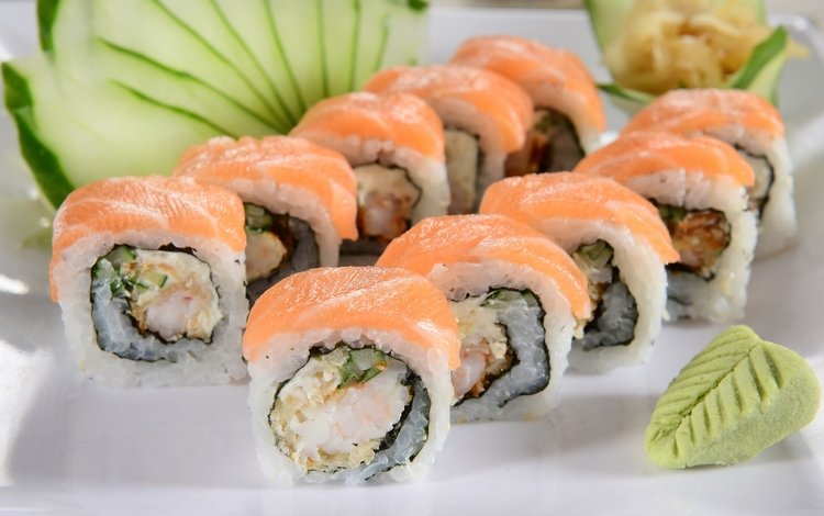 зелень, суши, роллы, японская кухня, приправа, fresh herbs, greens, sushi, rolls, japanese cuisine, seasoning