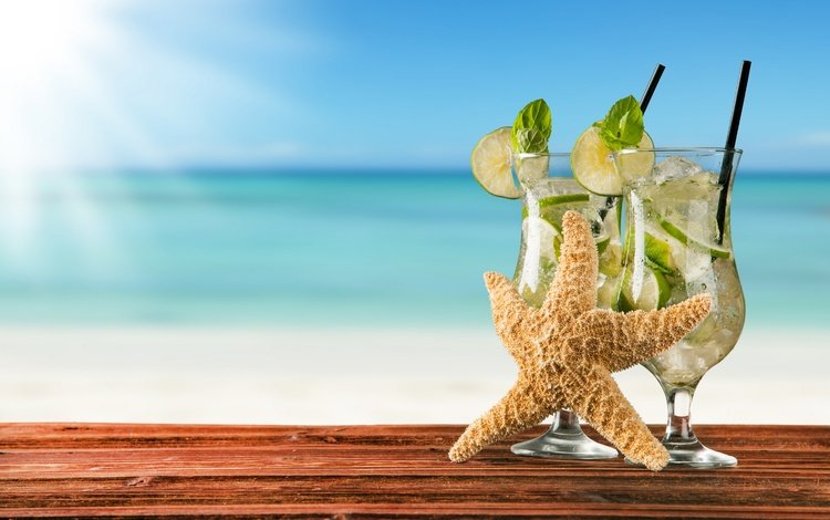 мята, мохито, море, парное, пляж, каникулы, лайм, летнее, коктейль, водопой, рай, тропическая, mint, mojito, sea, fresh, beach, vacation, lime, summer, cocktail, drink, paradise, tropical