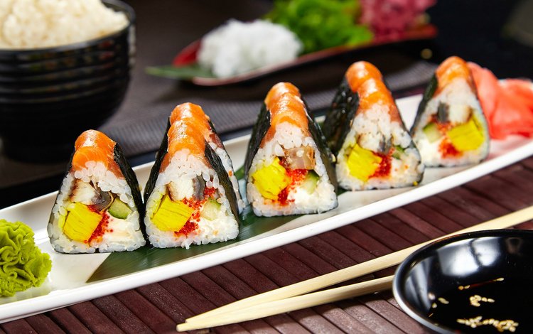 начинка, суши, роллы, лосось, вассаби, нори, filling, sushi, rolls, salmon, wasabi, nori