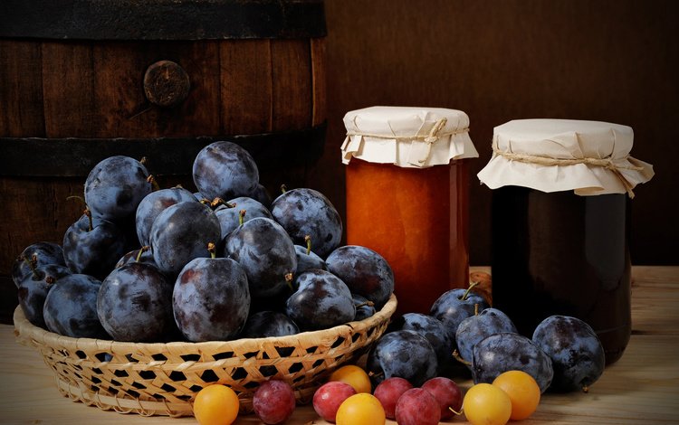 фрукты, натюрморт, сливы, варенье, fruit, still life, plum, jam