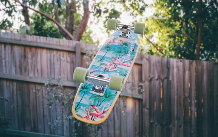 рисунок, доска, забор, скейтборд, figure, board, the fence, skateboard
