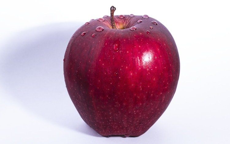 фон, капли, фрукты, яблоко, красное, background, drops, fruit, apple, red