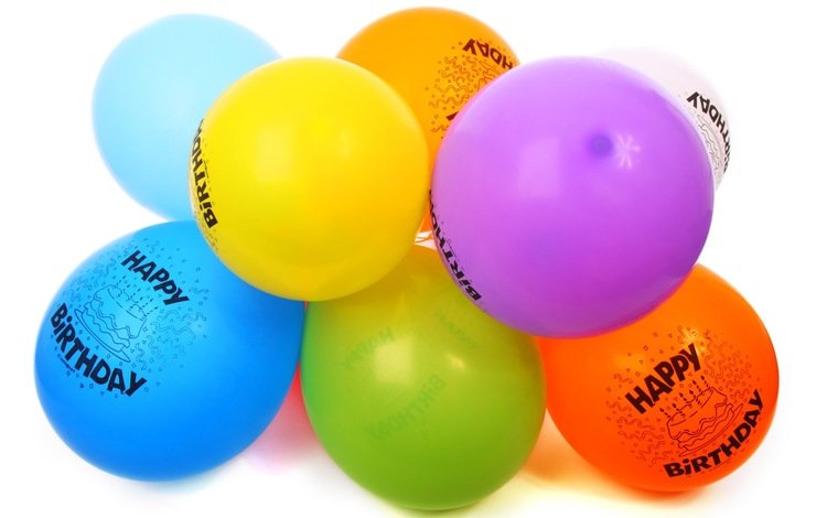 красочные, воздушные шары, яркие, день рождения, днеь рождения, colorful, balloons, bright, birthday, day of birth