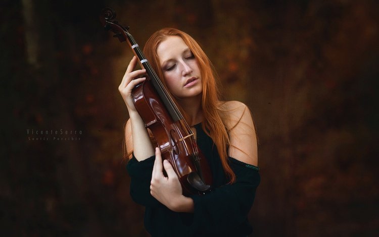 девушка, скрипка, музыка, girl, violin, music