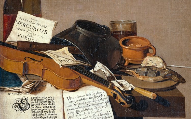 картина, скрипка, масло, холст, антониус лееманс, picture, violin, oil, canvas, antonius leemans