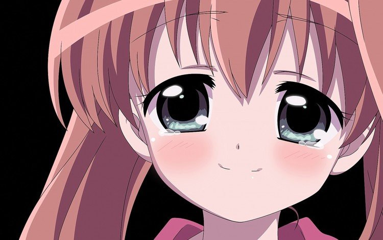 аниме, девочка, лицо, большие глаза, акари сакура, сакура акари, anime, girl, face, big eyes, akari sakura, sakura akari