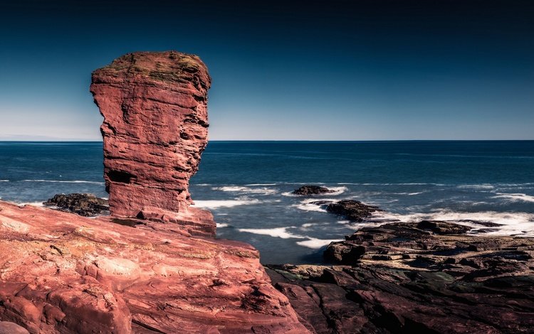 скалы, море, побережье, шотландия, ангус, seaton cliffs, rocks, sea, coast, scotland, angus