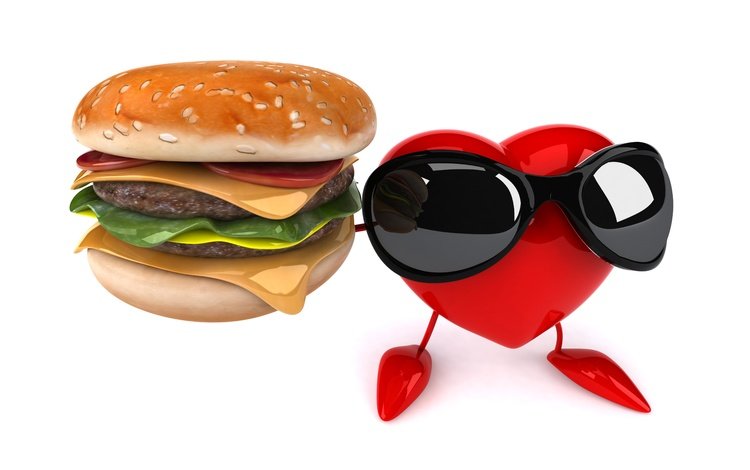 сердце, сердечка, рендеринг, гамбургер, юмор, солнечные очки, 3d art, ренденринг, чизбургер, солнцезащитные очки, забавная, funny, heart, rendering, hamburger, humor, sunglasses, cheeseburger
