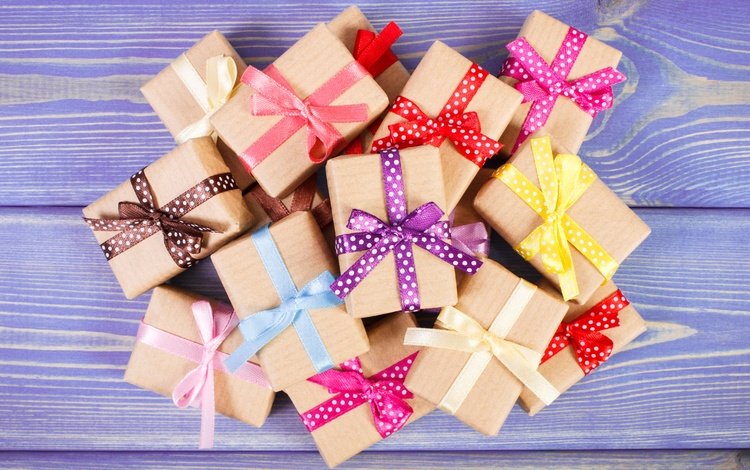 подарки, лента, бант, дерева, коробки, дары, gifts, tape, bow, wood, box