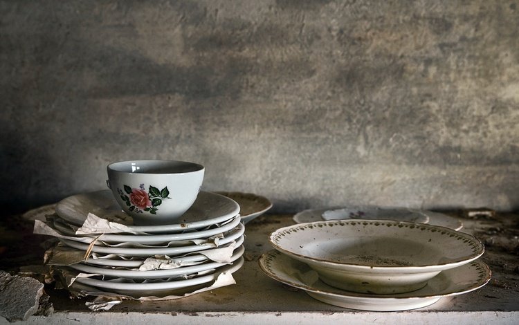 фон, чашка, тарелки, посуда, background, cup, plates, dishes
