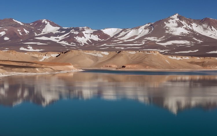 вода, горы, отражение, аргентина, catamarca, laguna verde, la gruta, water, mountains, reflection, argentina