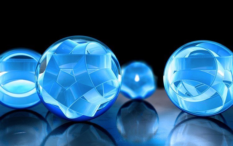 шары, отражение, синий, форма, шарики, сфера, шар, стеклянный шар, абстрактные, abstract, balls, reflection, blue, form, sphere, ball, glass globe