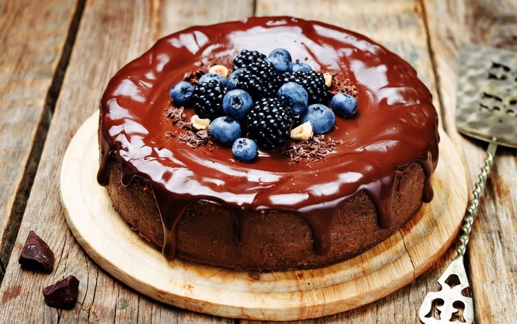 черника, шоколад, сладкое, торт, десерт, пирог, ежевика, blueberries, chocolate, sweet, cake, dessert, pie, blackberry