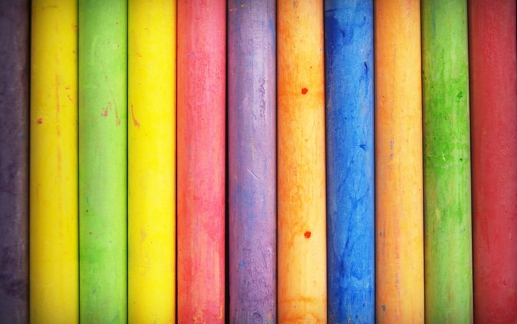 цвета, разноцветные, цвет, радуга, мелки, мел, color, colorful, rainbow, crayons, mel