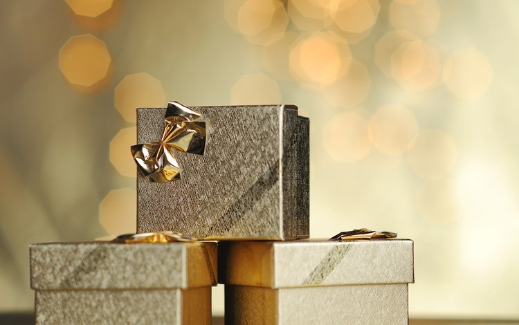 новый год, подарки, рождество, золото, коробки, new year, gifts, christmas, gold, box