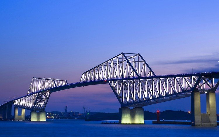 мост, япония, токио, bridge, japan, tokyo