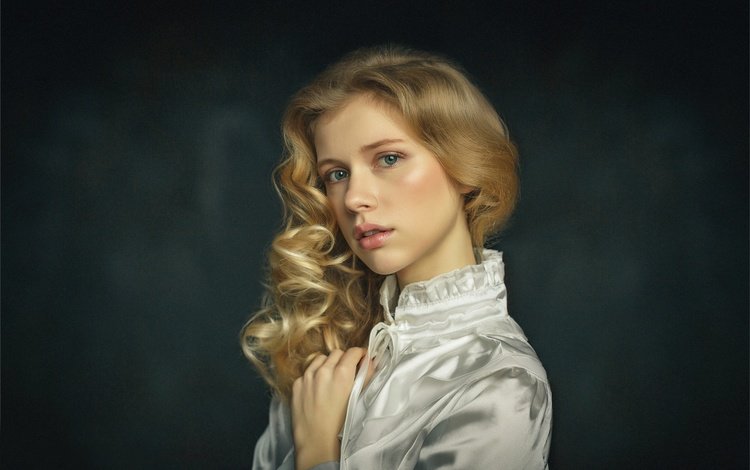 девушка, блондинка, портрет, взгляд, волосы, лиза, елизавета, serg vs, girl, blonde, portrait, look, hair, lisa, elizabeth