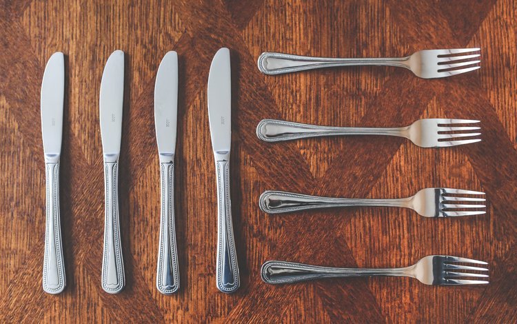 ножи, вилки, столовые приборы, knives, fork, cutlery