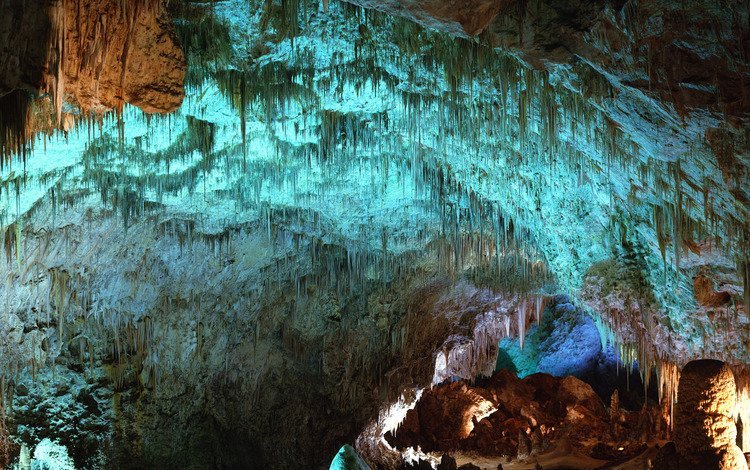 сша, пещера, нью-мексико, карлсбадские пещеры, carlsbad cavern, сталактиты, usa, cave, new mexico, carlsbad caverns, stalactites