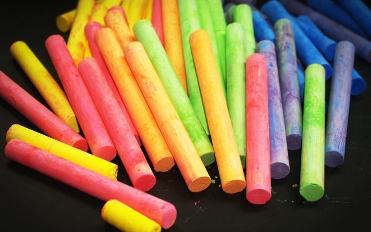 дизайн, разноцветные, цвет, радуга, стол, мелки, пастель, мел, design, colorful, color, rainbow, table, crayons, pastel, mel