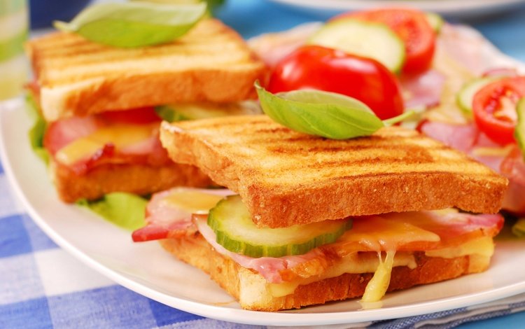 зелень, бутерброд, сыр, хлеб, овощи, огурец, бекон, greens, sandwich, cheese, bread, vegetables, cucumber, bacon
