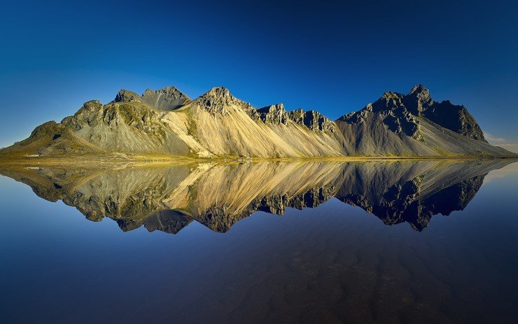 небо, вода, горы, отражение, the sky, water, mountains, reflection
