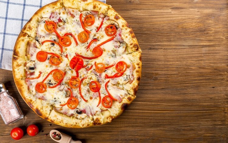 сыр, помидоры, перец, пицца, тесто, cheese, tomatoes, pepper, pizza, the dough