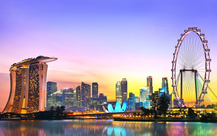 небоскребы, мегаполис, отель, аттракцион, сингапур, skyscrapers, megapolis, the hotel, attraction, singapore