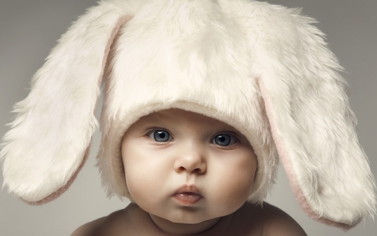 взгляд, дети, ушки, лицо, ребенок, шапка, зайчик, look, children, ears, face, child, hat, bunny