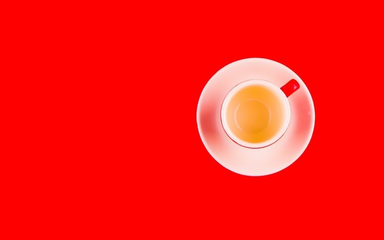напиток, блюдце, чашка, чай, красный фон, drink, saucer, cup, tea, red background
