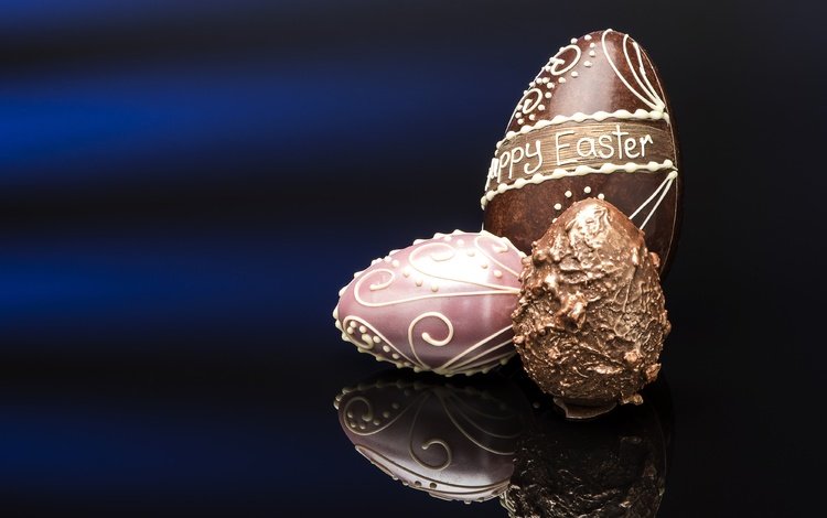 отражение, конфеты, пасха, шоколад, яйцо, reflection, candy, easter, chocolate, egg