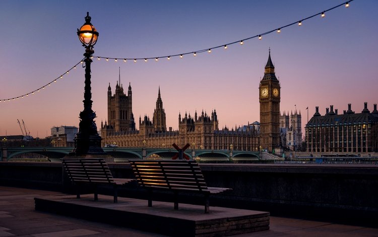 мост, лондон, башня, англия, набережная, фонарь, скамья, парламент, bridge, london, tower, england, promenade, lantern, bench, parliament