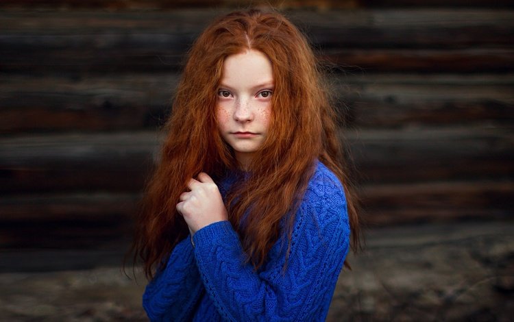 портрет, дети, девочка, волосы, лицо, веснушки, рыжеволосая, portrait, children, girl, hair, face, freckles, redhead