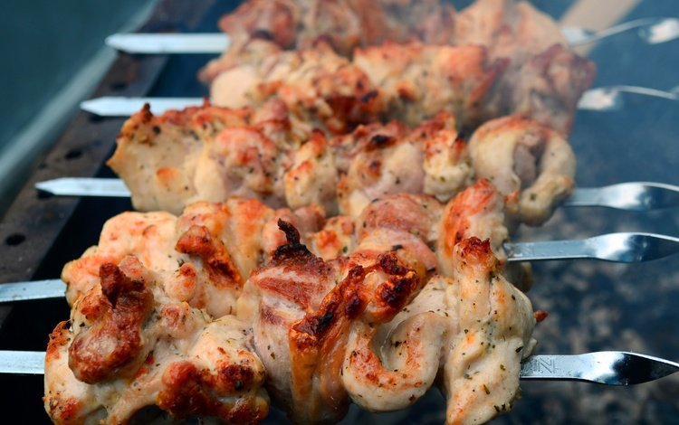 мясо, шашлык, курица, мангал, meat, kebab, chicken, grill